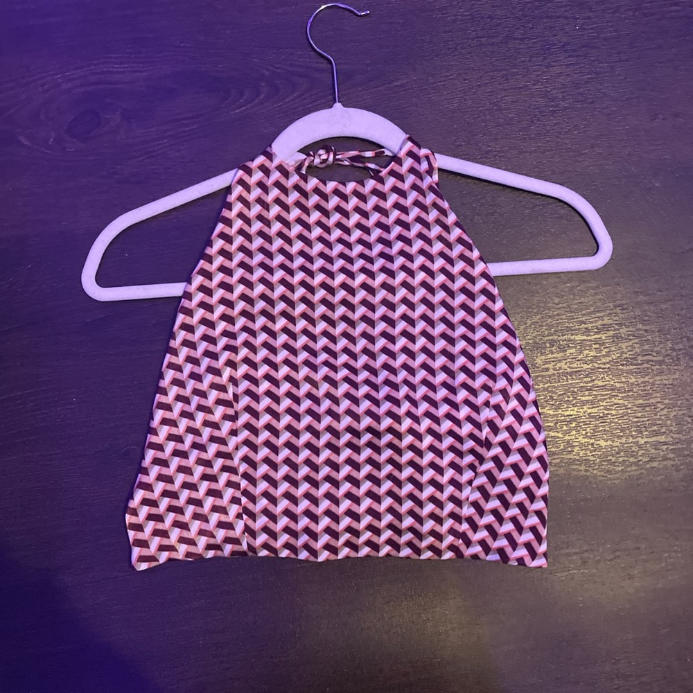 checkered halter